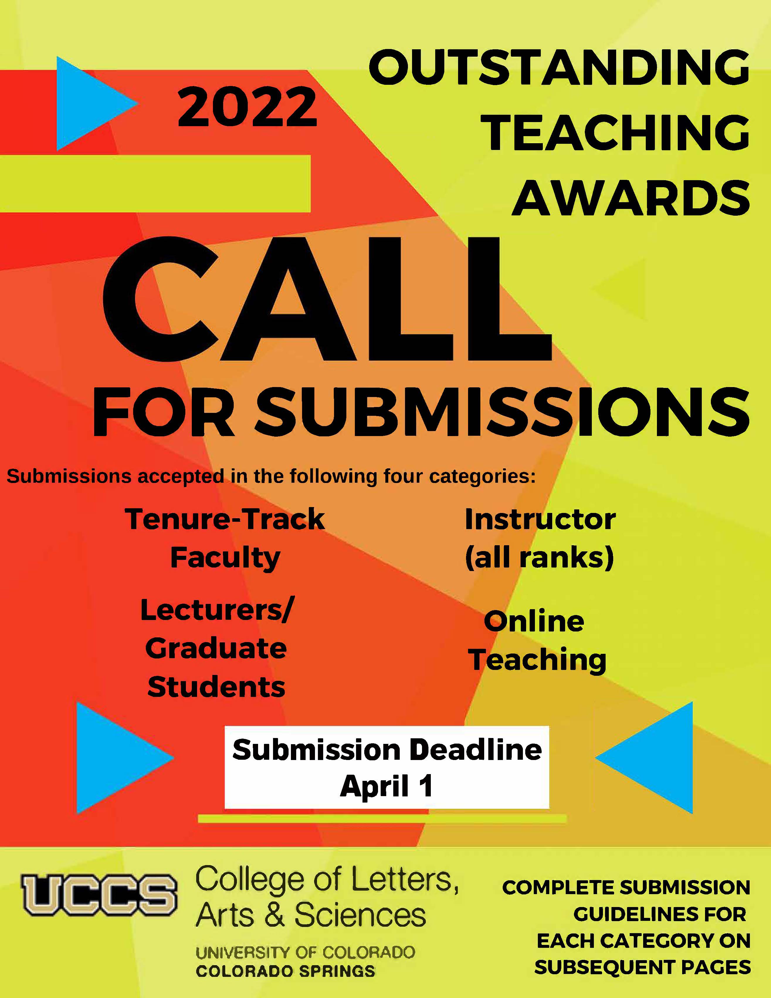 Call for submissions Teaching